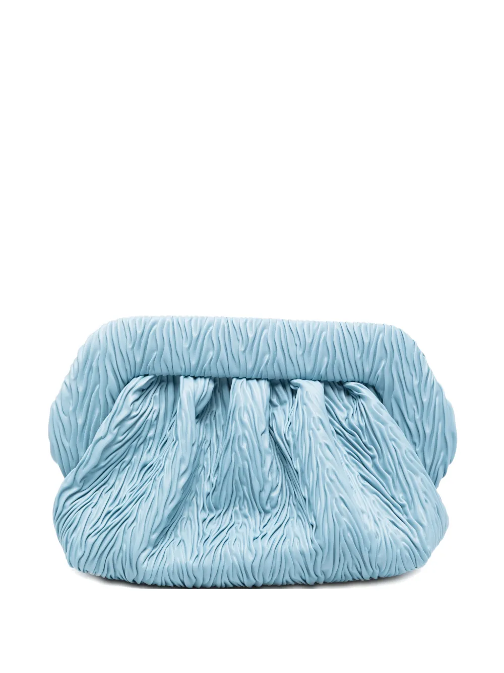 Themoirè Bios ruched clutch bag - Blu