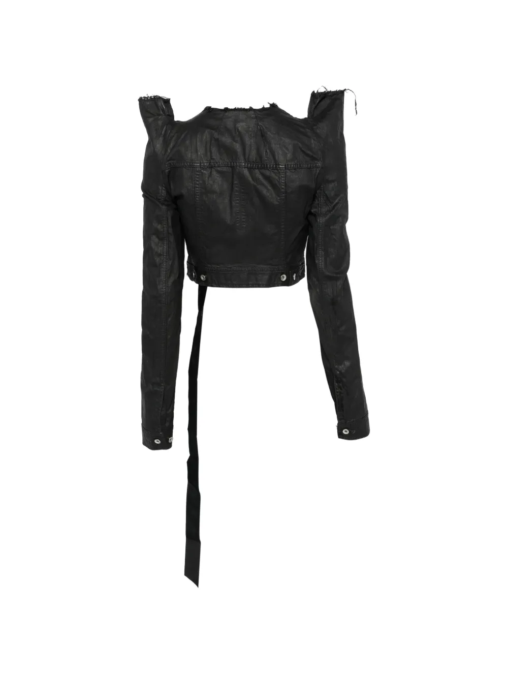  Rick Owens Drkshdw Frayed Jacket - Black 