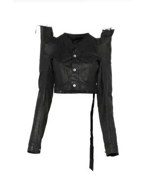 Rick Owens DRKSHDW Flight クロップド ジャケット | グリーン