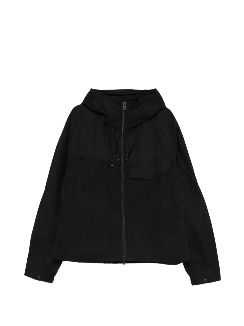 Y-3 hooded zipped jacket - Nero