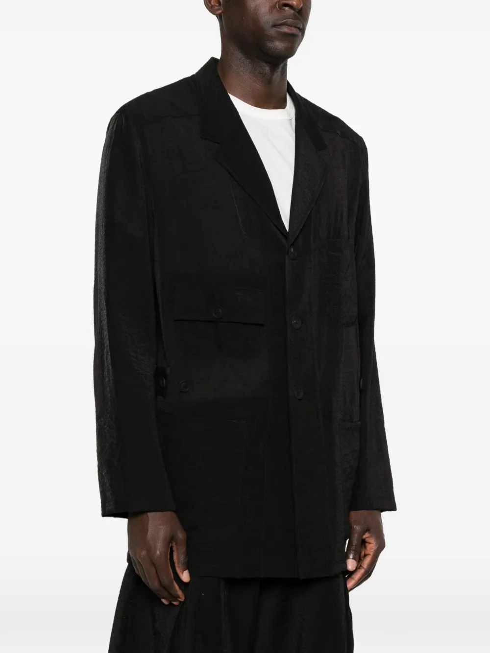  Y-3 Pocket Button Blazer - Black 