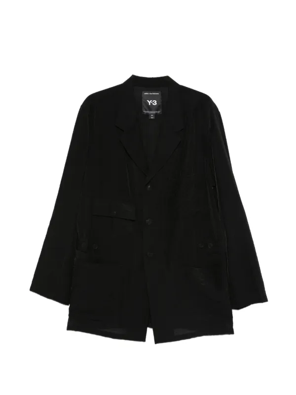 Y-3 ジグザグパターン ジャケット M Y-3 ポケット ジャケット | ブラック | FARFETCH JP