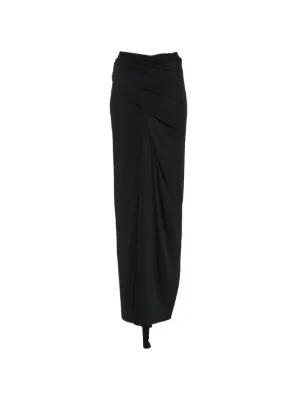 RickOwens lilies ロングスカート Rick Owens Lilies ドレープ＆アシンメトリースカート通販 - Farfetch
