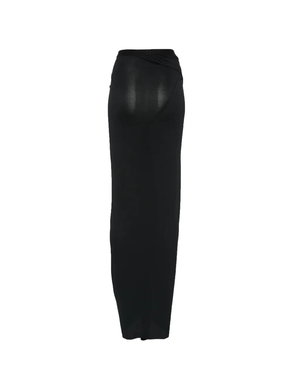  Rick Owens Lilies Draped Asymmetric Skirt - Black 