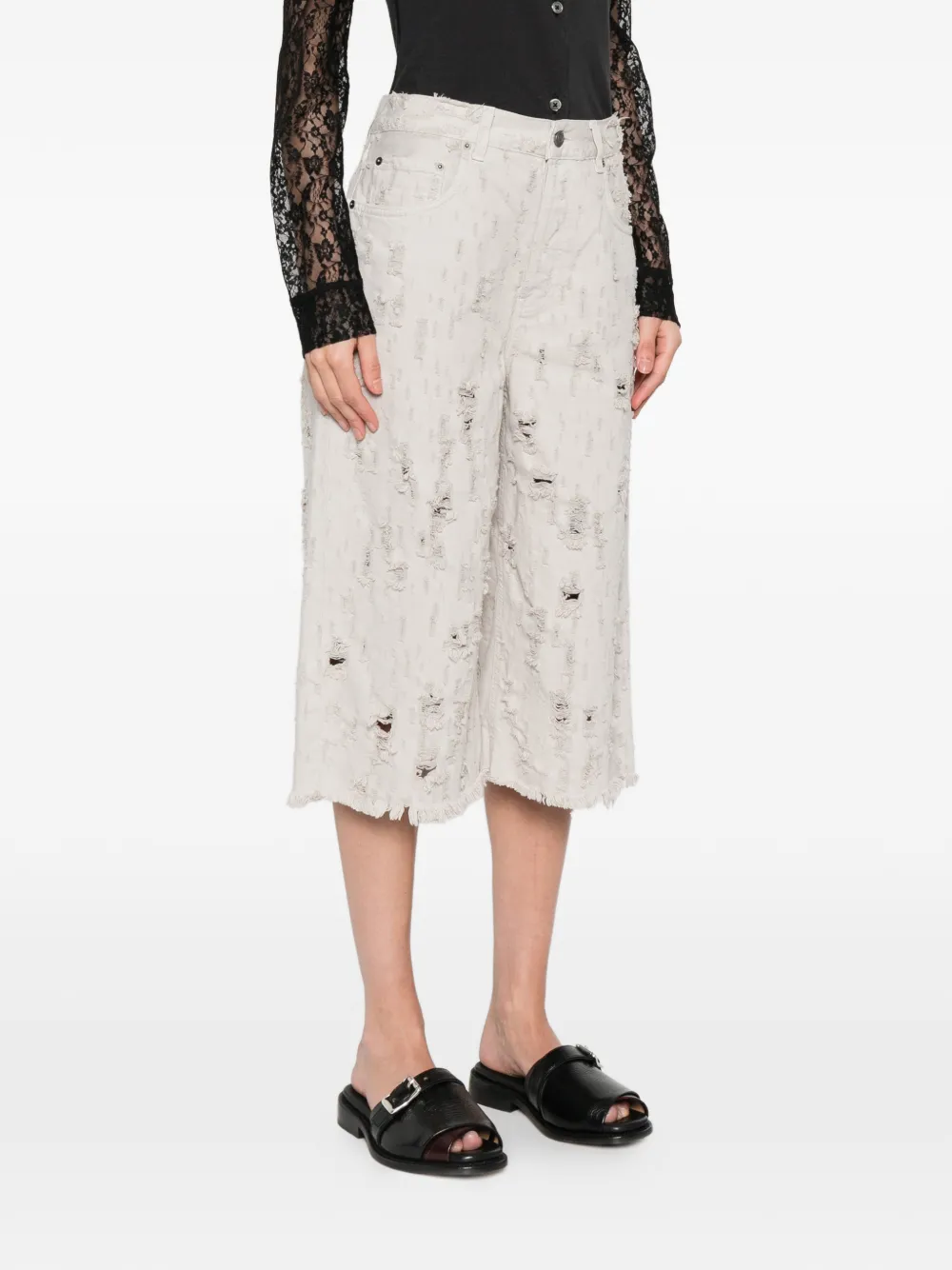 Beck Bull Destroy Distressed Shorts