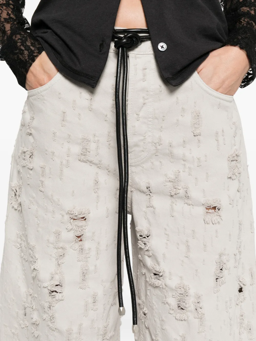 Beck Bull Destroy Distressed Shorts