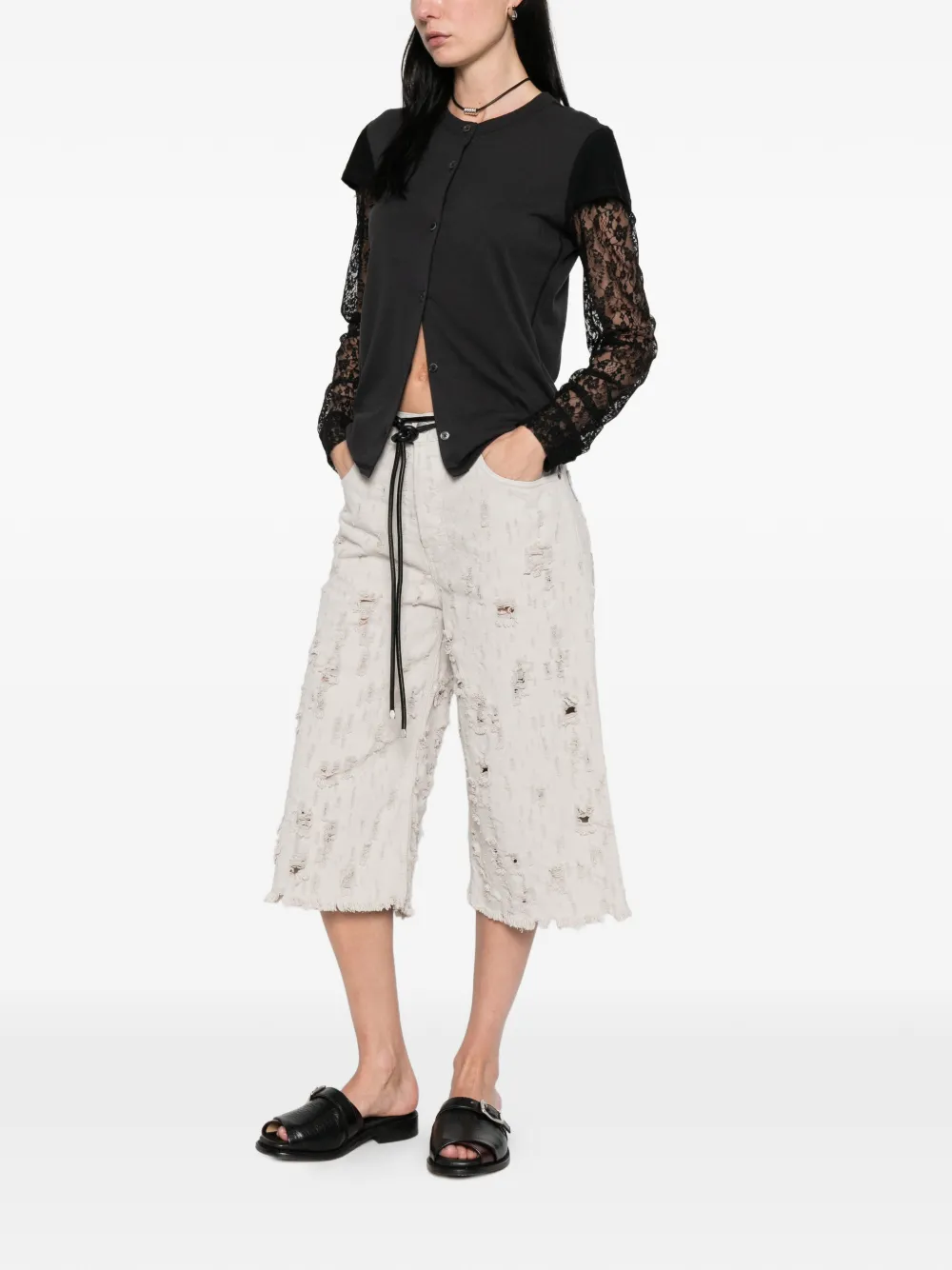 Beck Bull Destroy Distressed Shorts