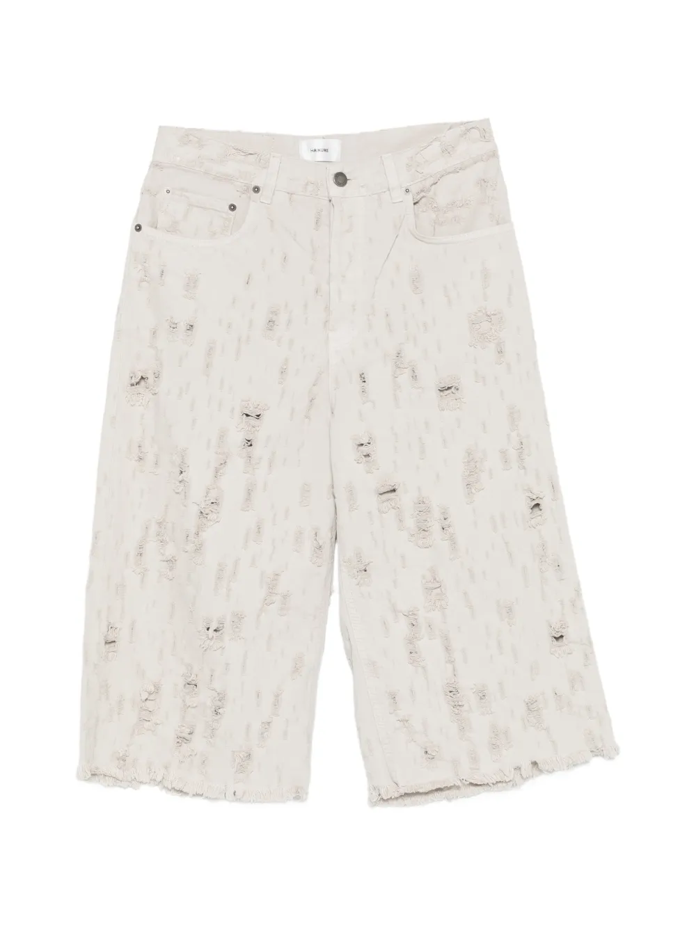 Haikure Beck Bull Destroy distressed shorts - Toni neutri
