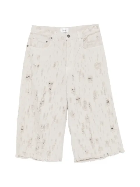 Haikure Beck Bull Destroy distressed shorts