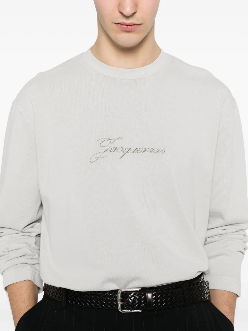 Jacquemus T-shirt met lange mouwen Beige