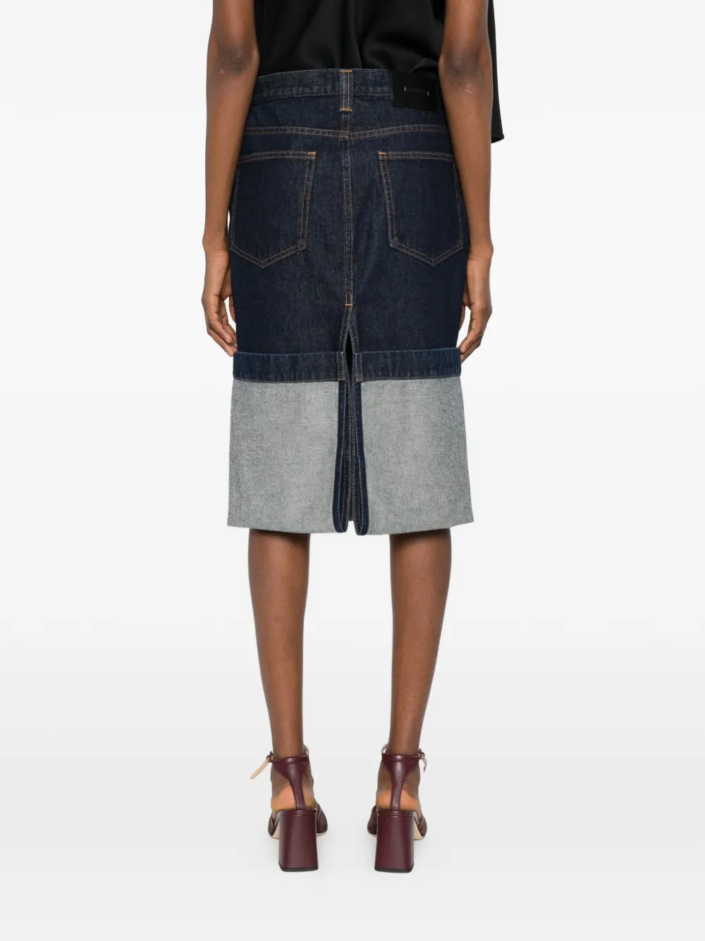 KHAITE Kilian rok Blauw
