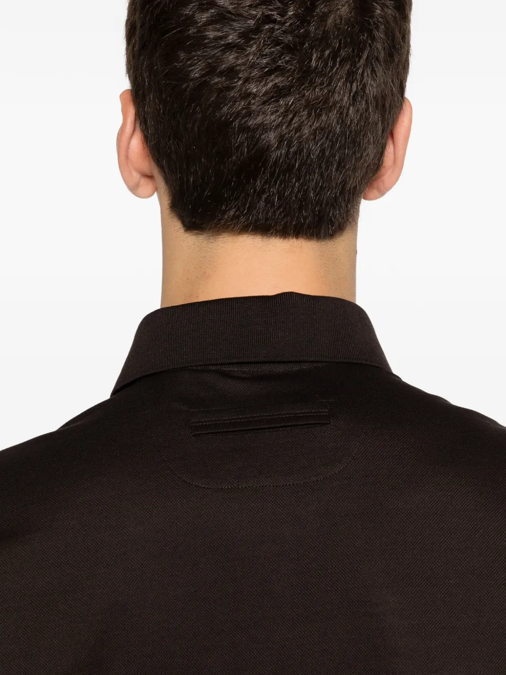 Zegna Poloshirt met korte mouwen Bruin