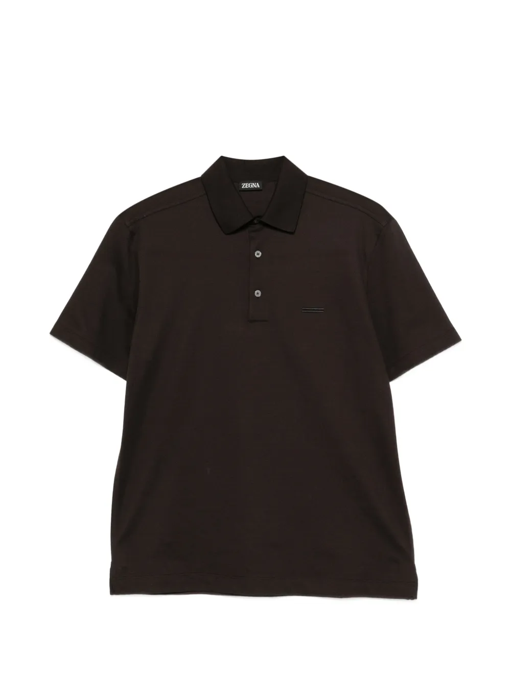 Zegna short-sleeve polo shirt - Braun