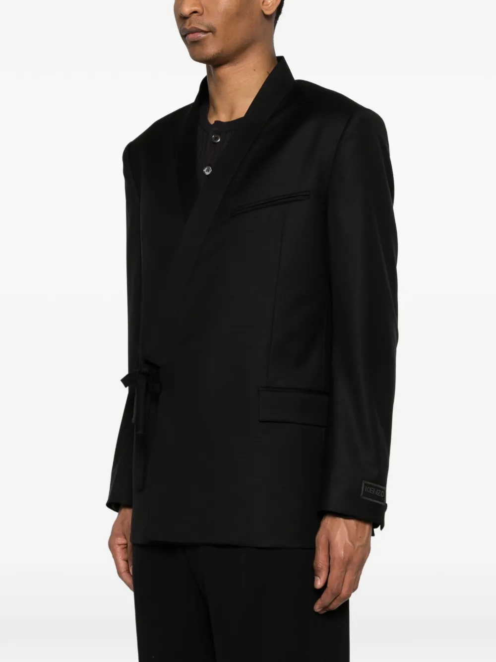 Kenzo Blazer met striksluiting Zwart