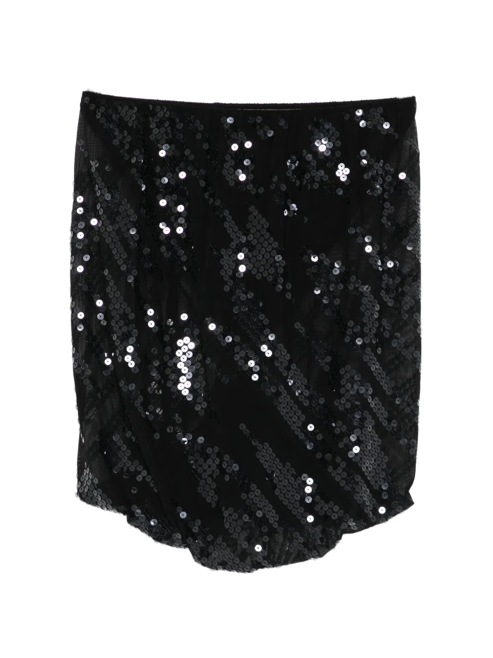 Rick Owens Lilies Luna sequin-embellished mini skirt - Nero