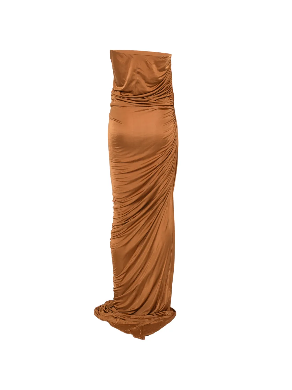 Rick Owens Lilies Gedrapeerde maxi-jurk Bruin