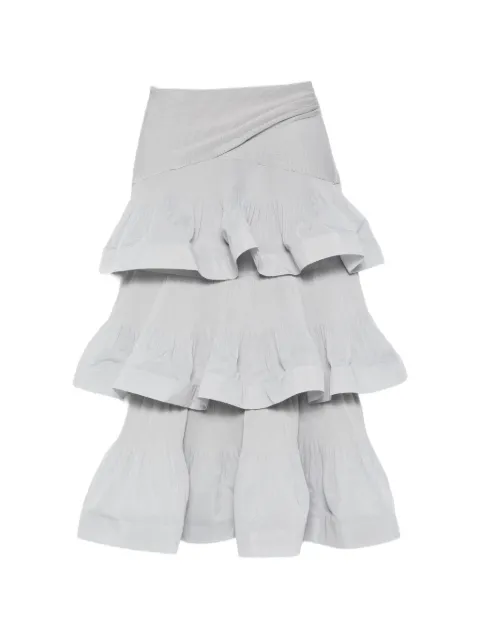 ZIMMERMANN pleated tired midi skirt
