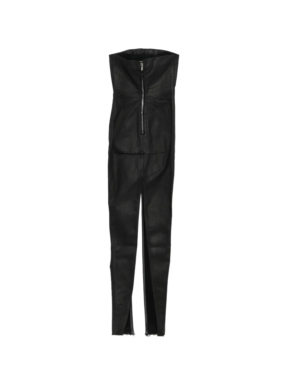 Rick Owens DRKSHDW Sliced Rustier maxi-jurk met rits Zwart