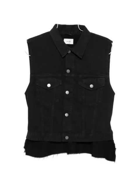Haikure Ryder button fringed gilet 