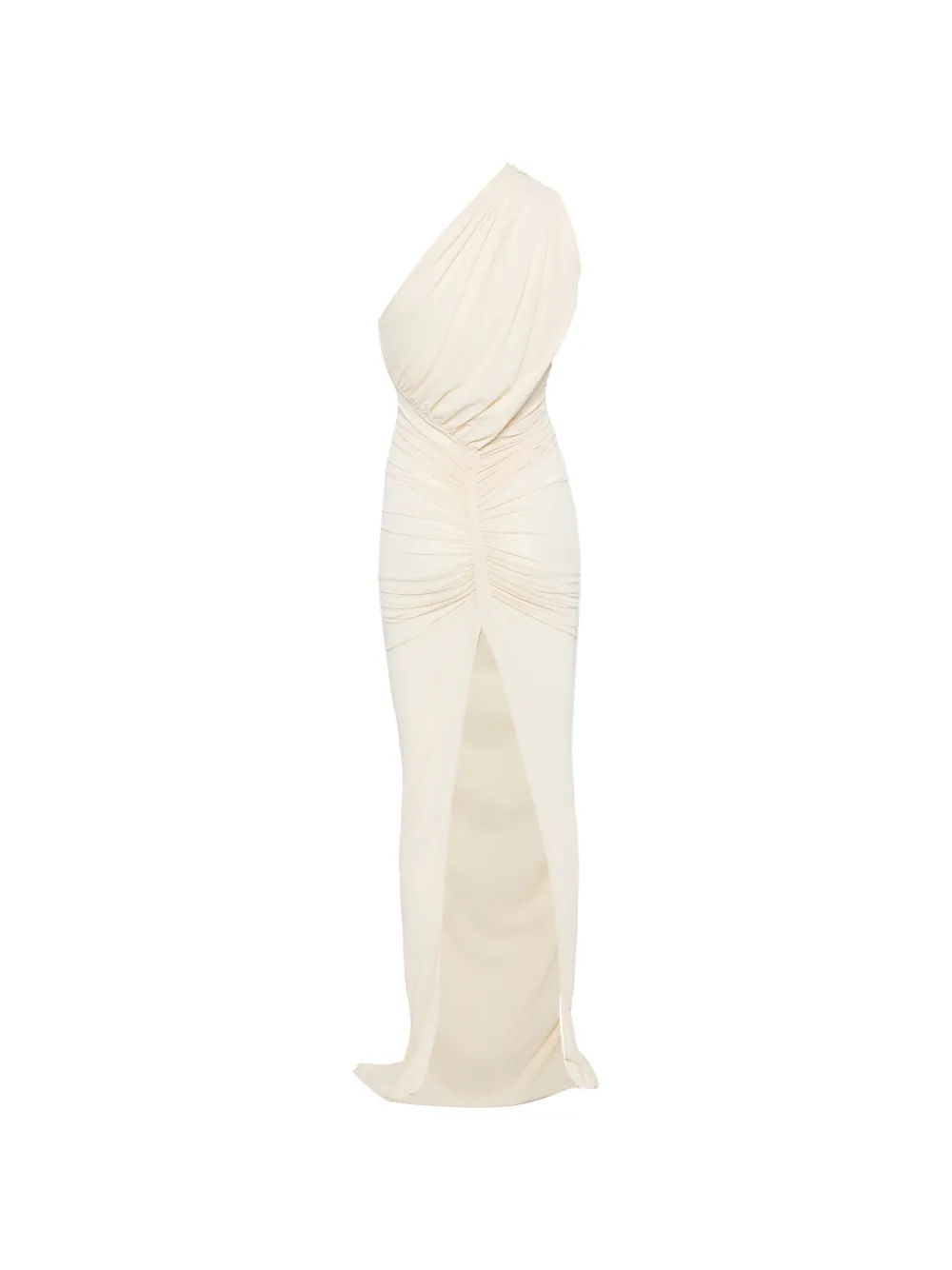 Rick Owens Lilies Avra asymmetrische gedrapeerde maxi-jurk Beige