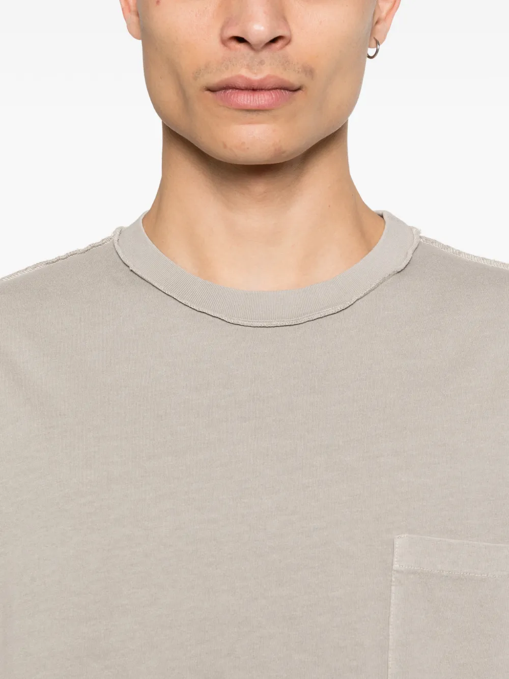 Haikure Jude T-shirt met zak Grijs