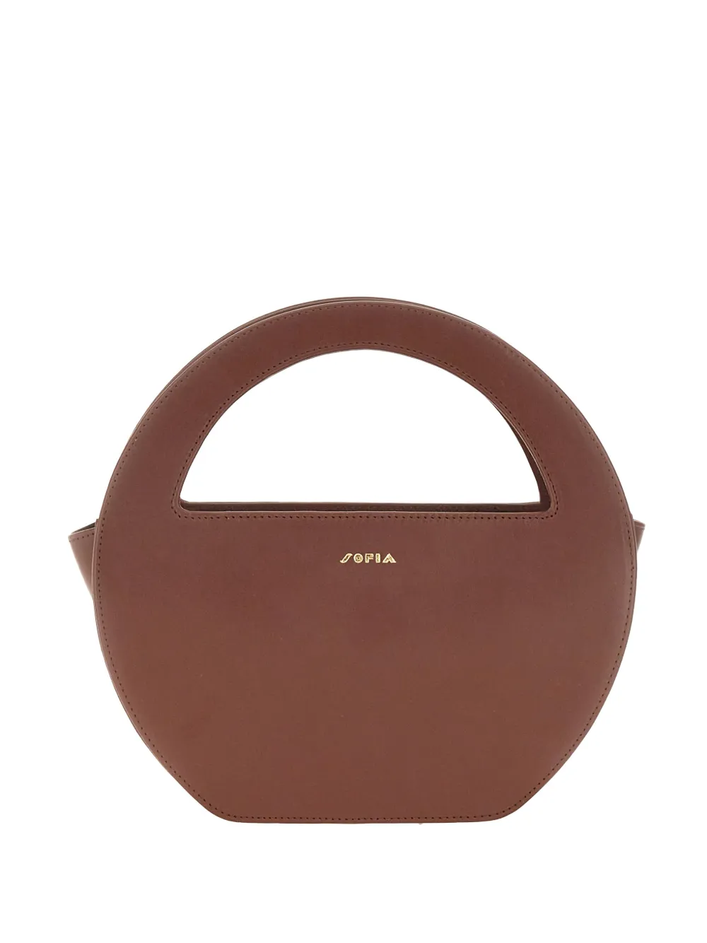 SOFIA round tote bag - Marrone