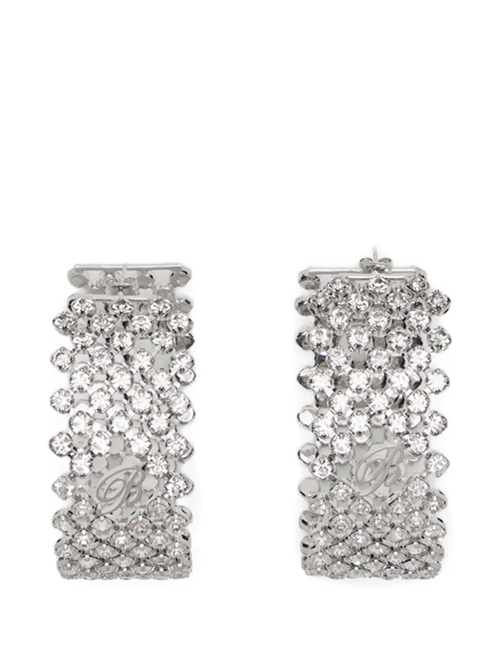 Blumarine rhinestone-embellished earrings - Argento
