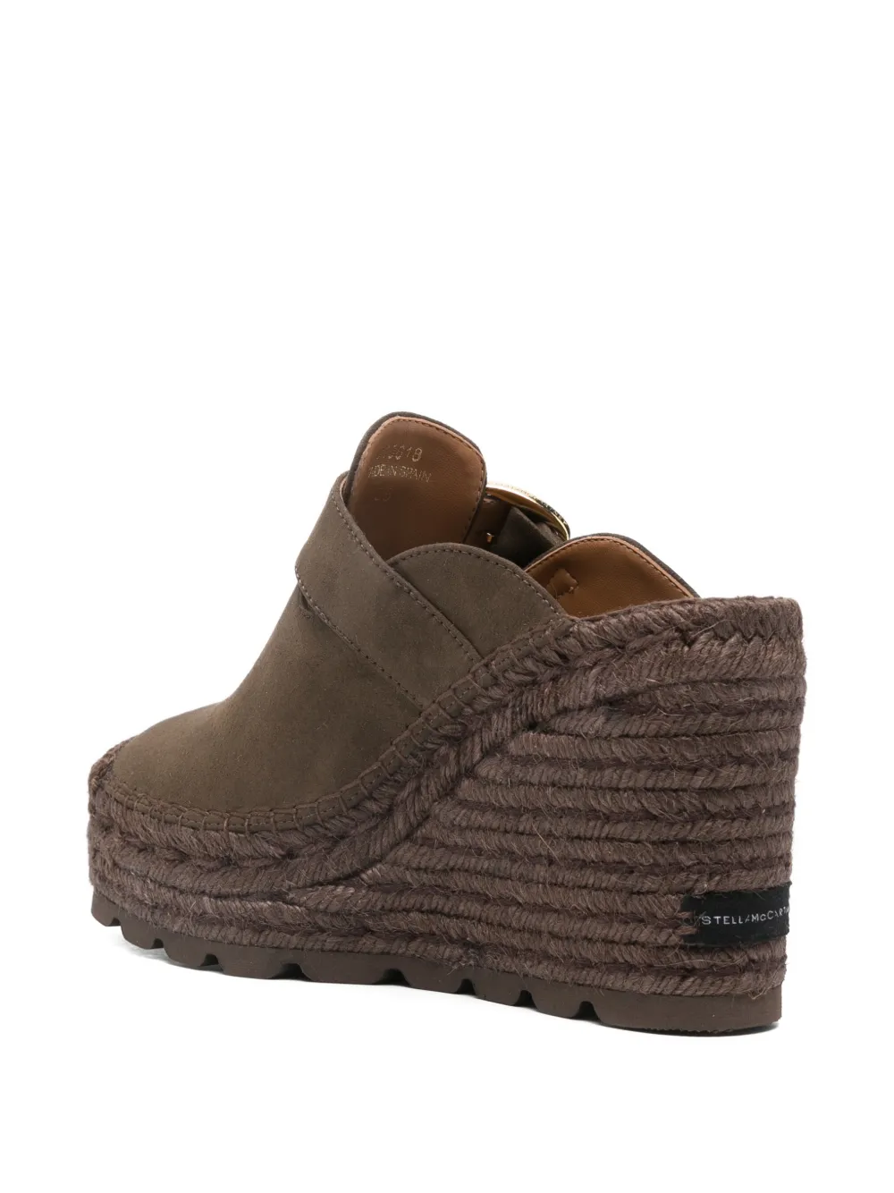 Stella McCartney Muiltjes met sleehak en gesp Bruin