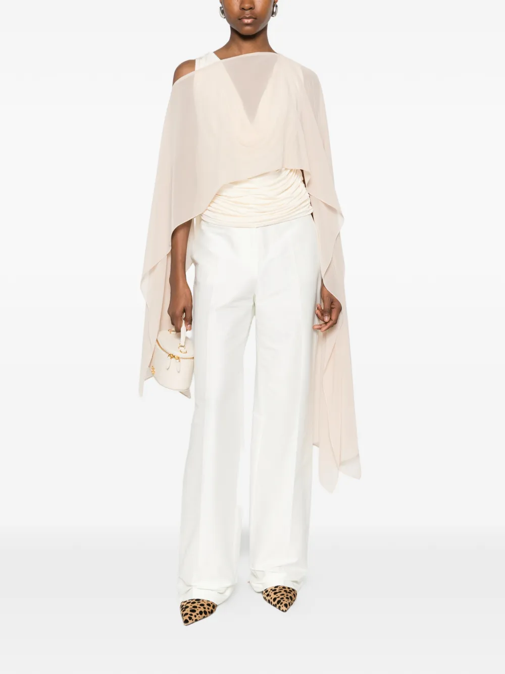  Gianluca Capannolo Draped Scarf - Neutrals 