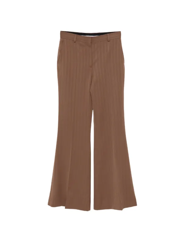 Stella McCartney Pleated Trousers in Brown