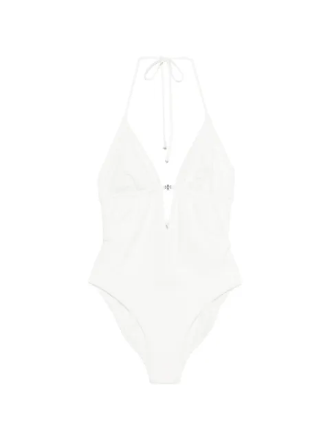 Tory Burch traje de baño con detalle del logo