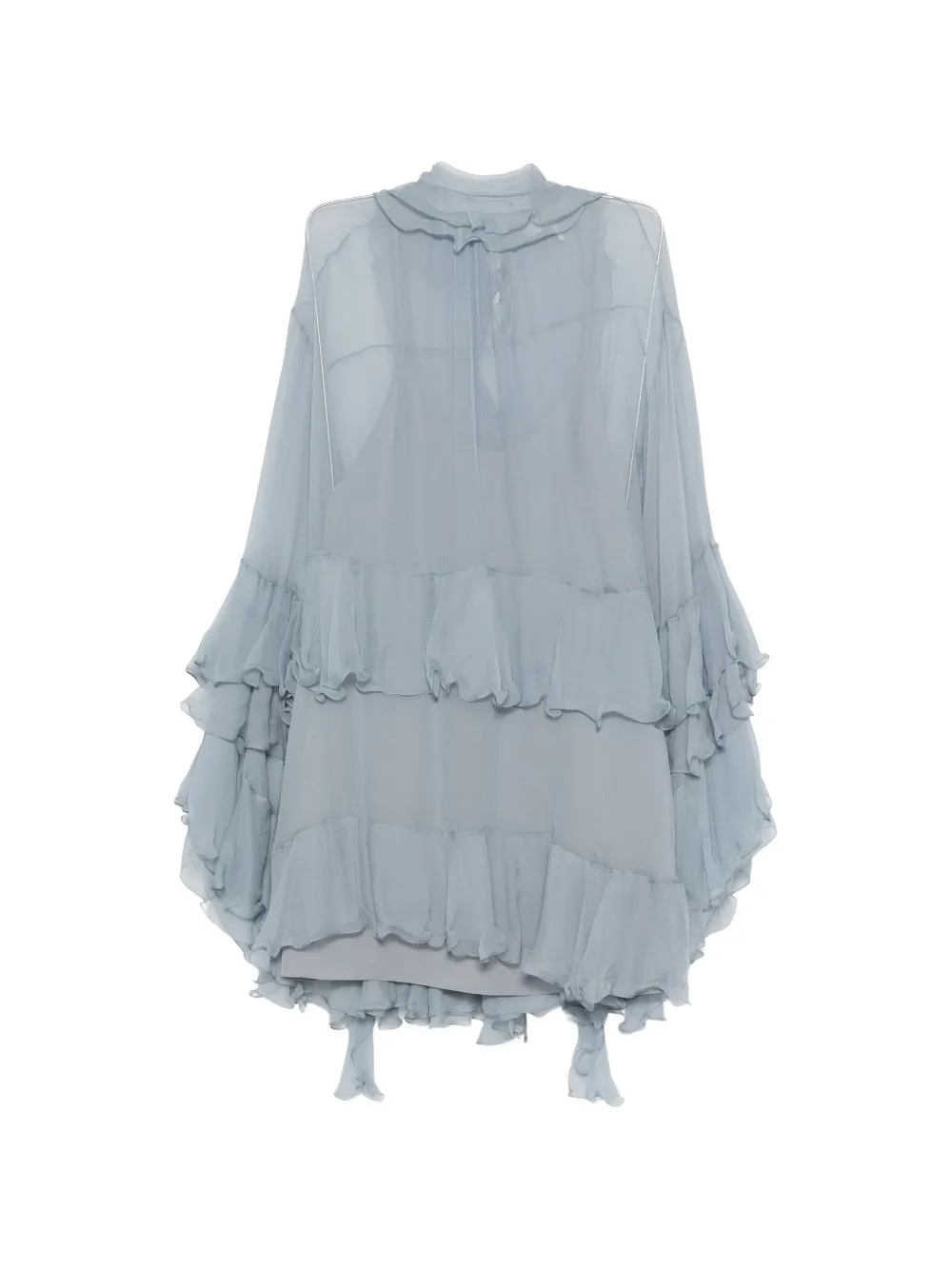 Chloé ruffled mini dress - Blu