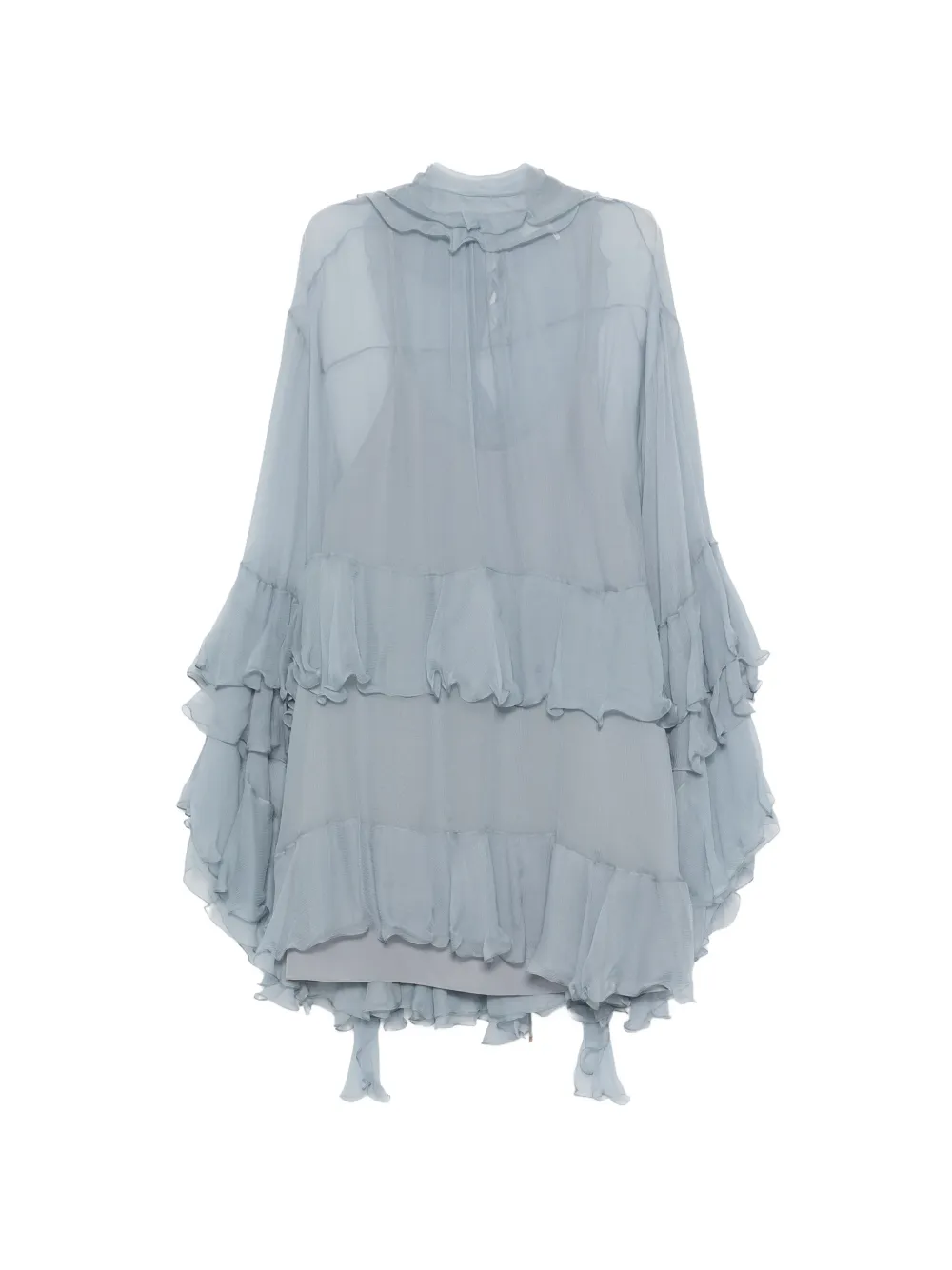 Chloé ruffled mini dress - Blu