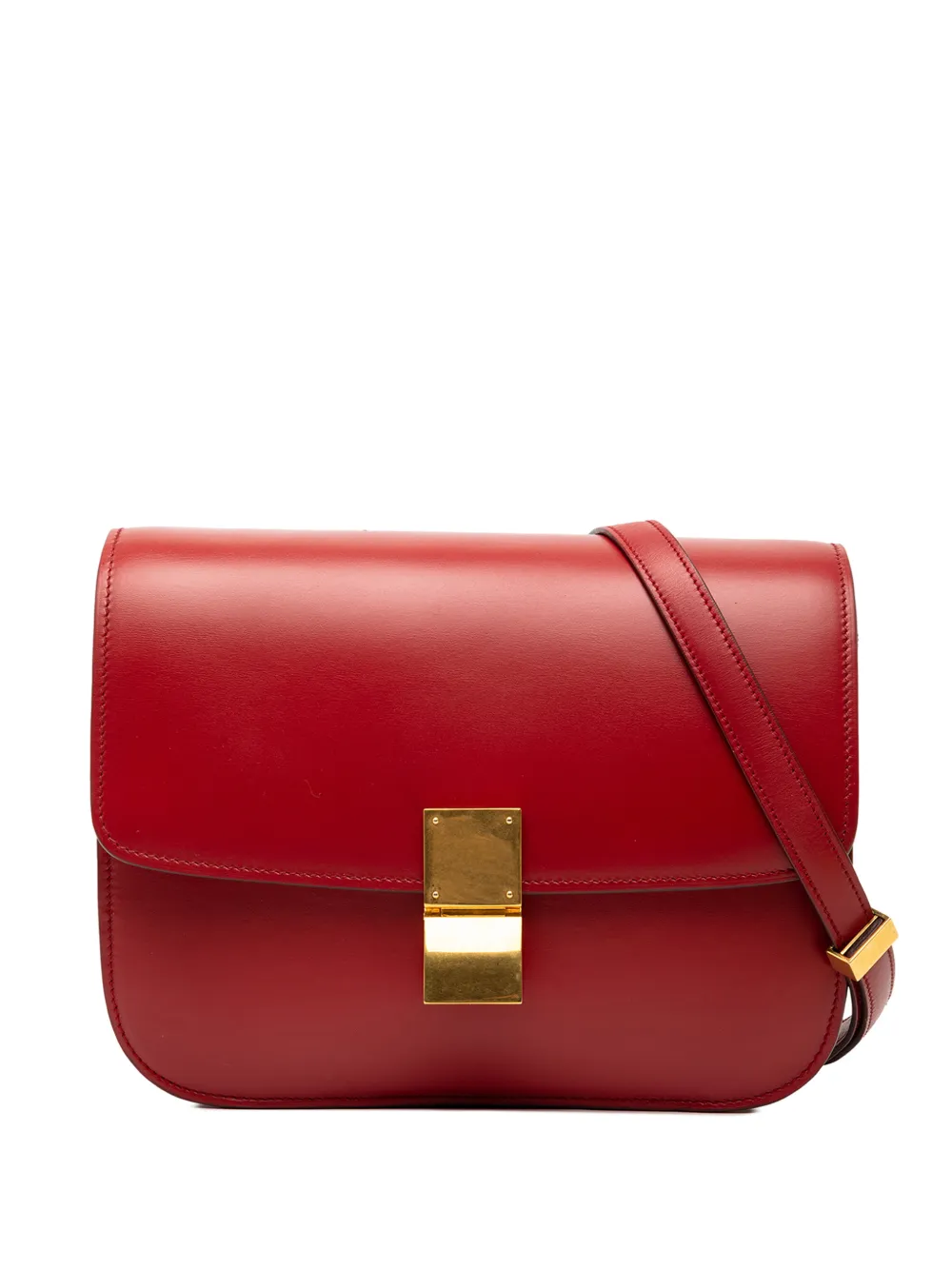 Celine Pre-Owned Borsa a tracolla Classic Box in pelle di vitello media 2012 - Rosso