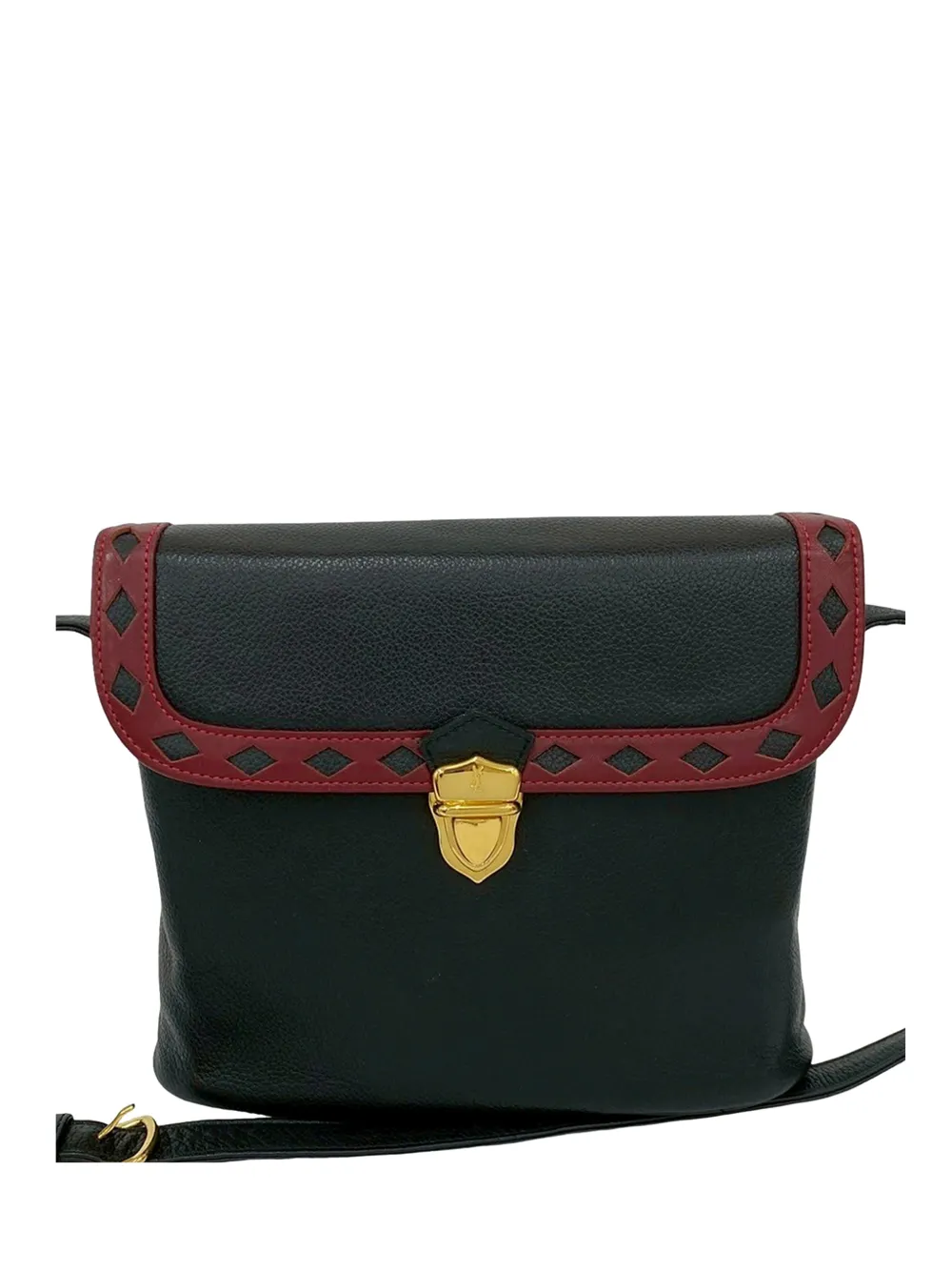 Saint Laurent Pre-Owned 20th Century Bicolor Leather Flap crossbody bag - Nero