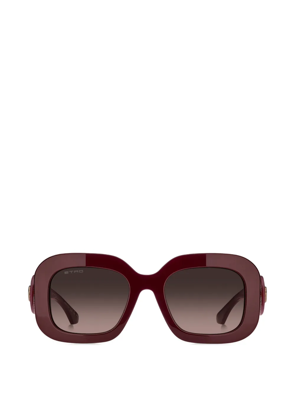 ETRO oval-frame sunglasses - Rosso