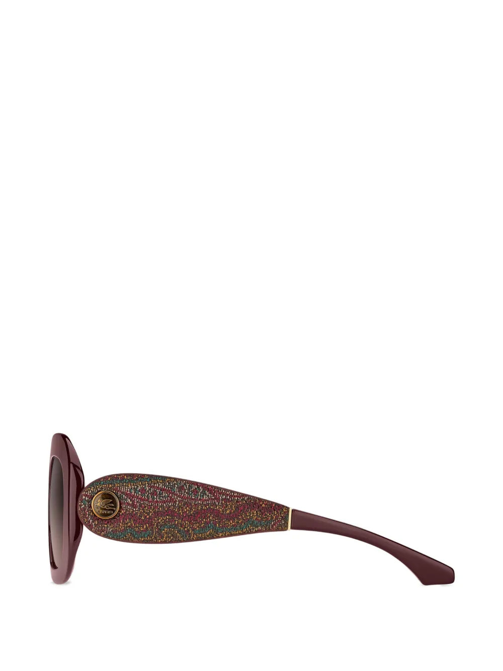 ETRO Zonnebril met ovalen montuur Rood