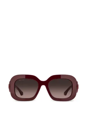Gucci インターロッキングG サングラス | レッド | FARFETCH JP