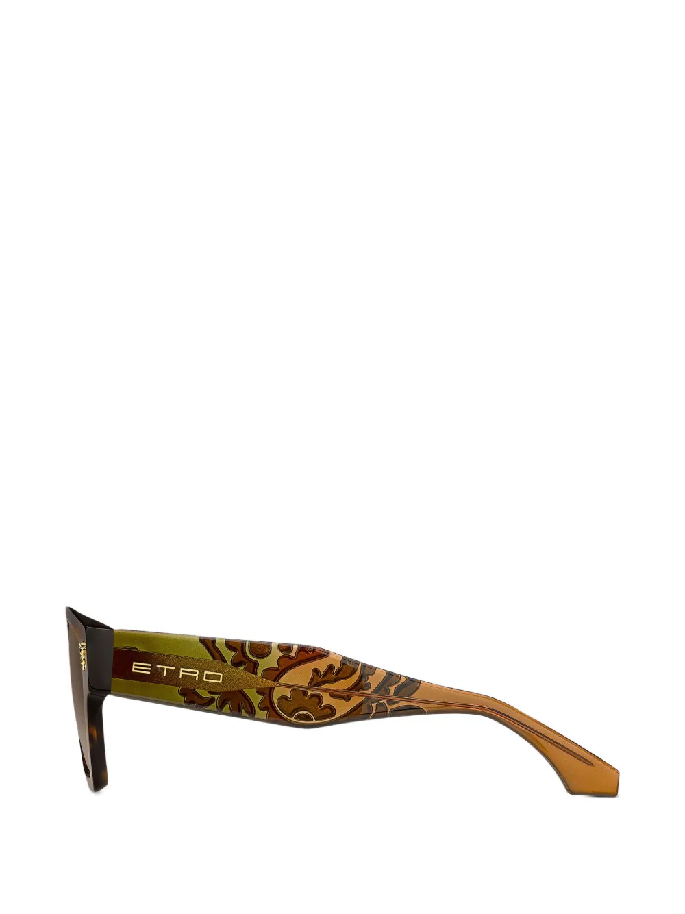 ETRO Zonnebril met vierkant montuur Bruin