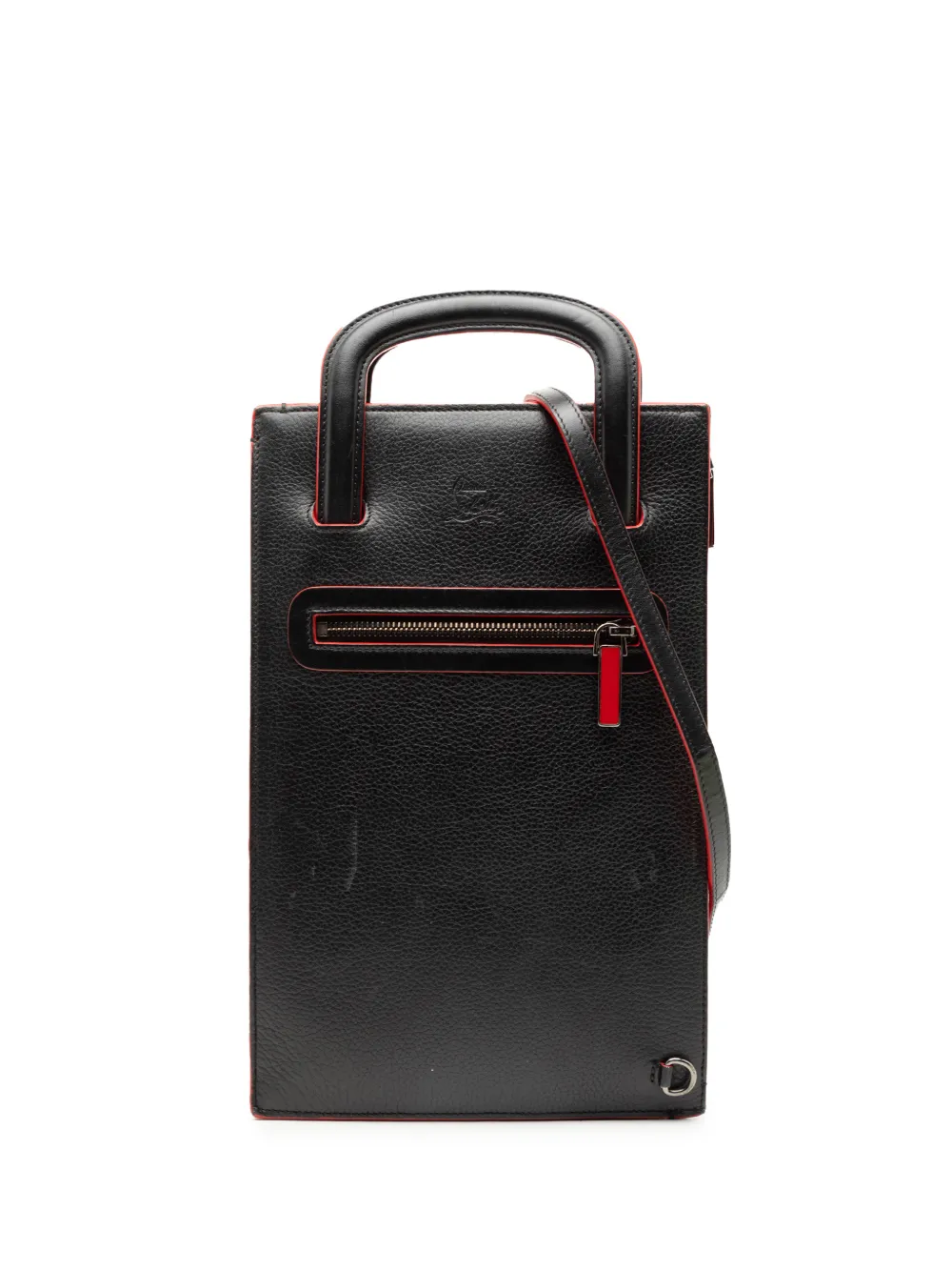 Christian Louboutin Pre-Owned Borsa a tracolla Trick Track in pelle 2015-2025 - Nero