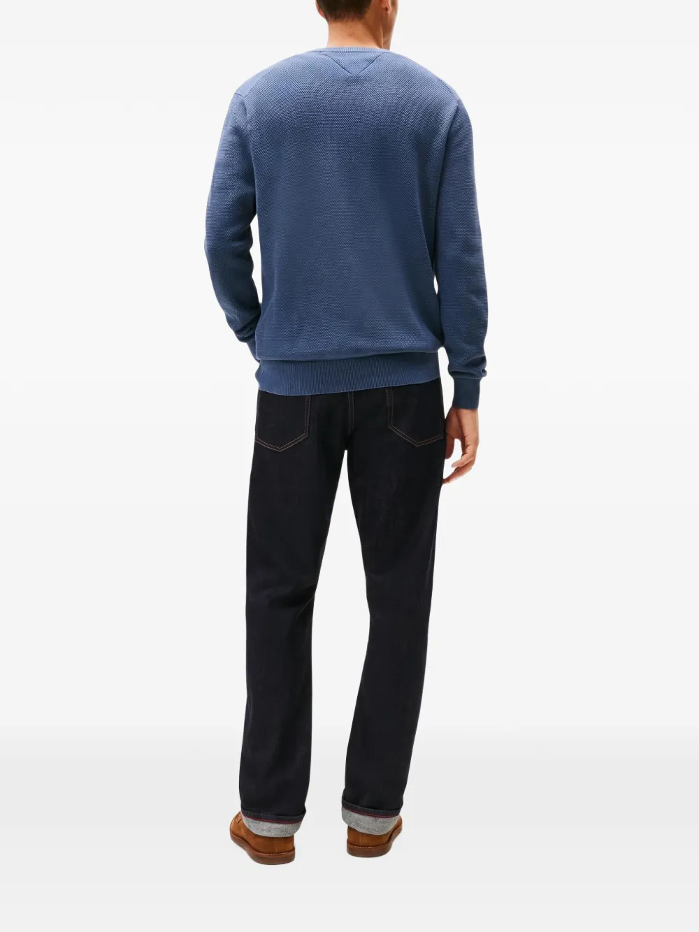 Tommy Hilfiger Essential structured sweater Blauw
