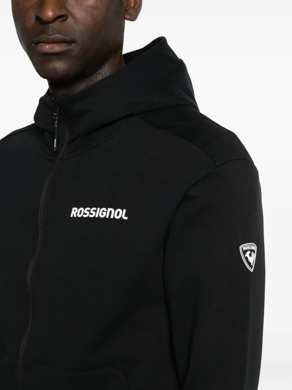 Rossignol Hoodie met rits Zwart