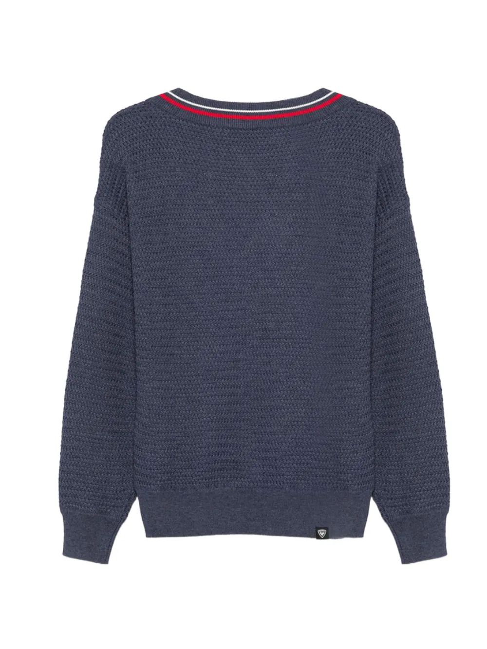 Rossignol Pull En Maille Texturée à Col V - Bleu 