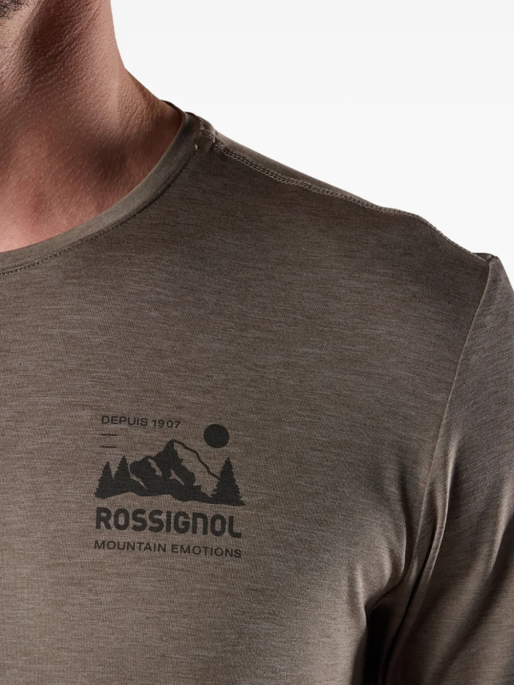Rossignol T-shirt met logodetail Beige