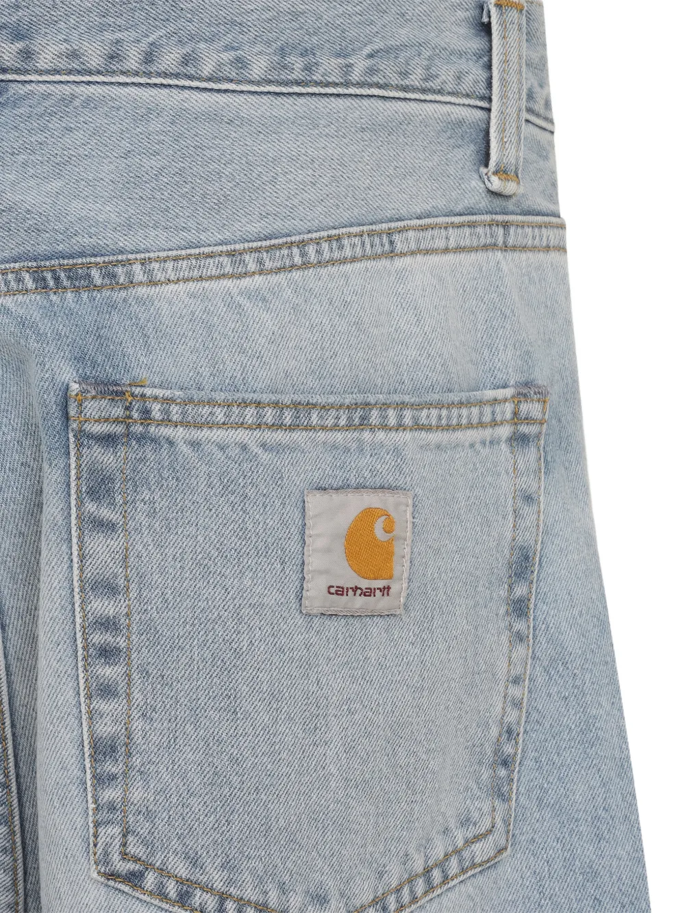 Carhartt WIP Jeans met logopatch Blauw