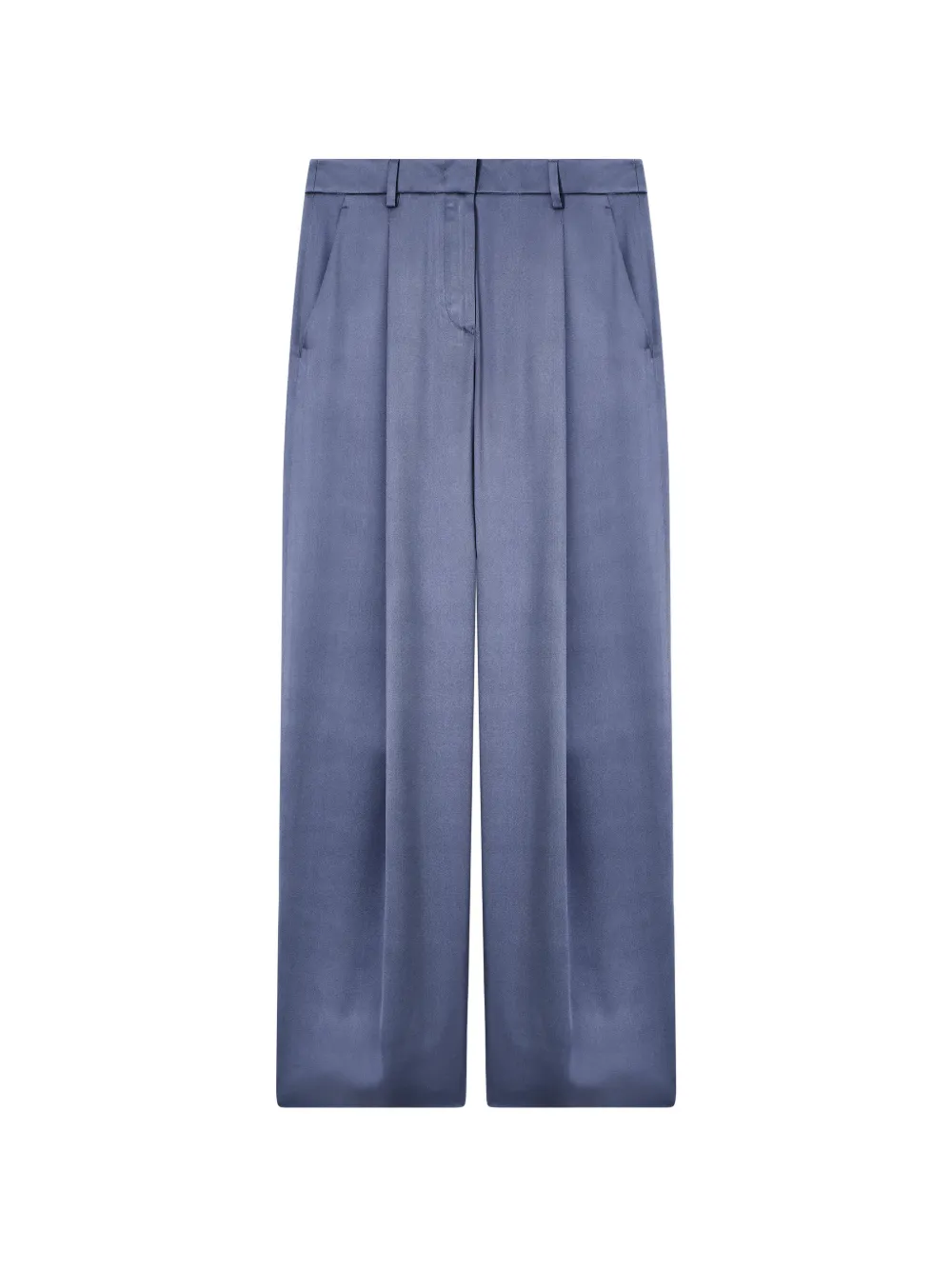 Giorgio Armani Zijden plooibroek Grijs