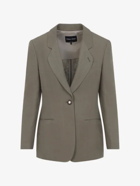 Giorgio Armani single-button linen jacket