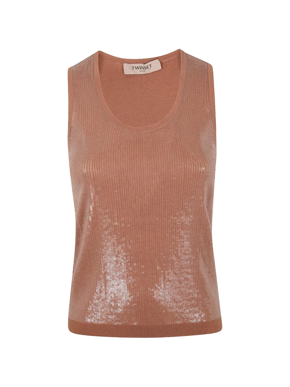 TWINSET sequin-embellished top - Toni neutri