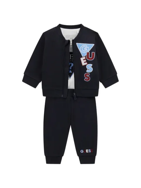 guess kids zip-up tracksuit set