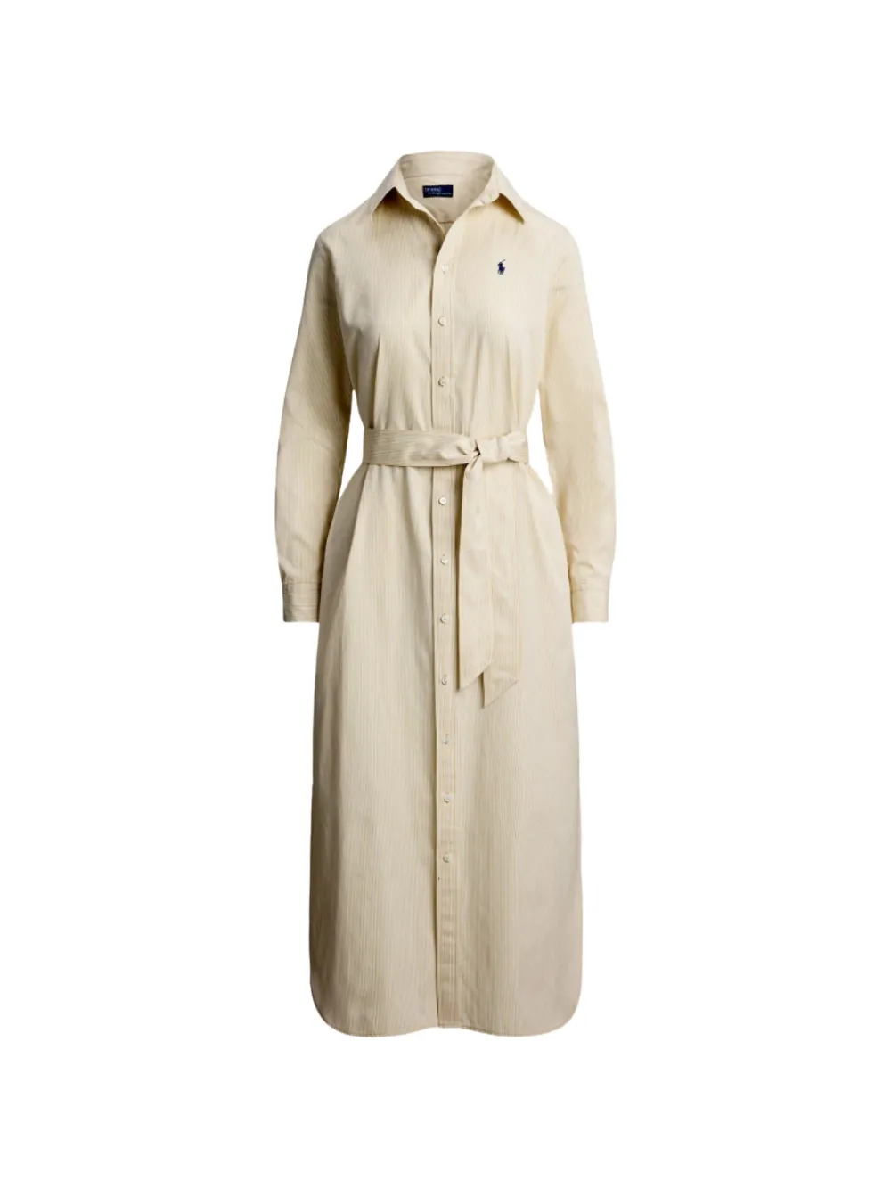 Polo Ralph Lauren belted shirt midi dress - Toni neutri